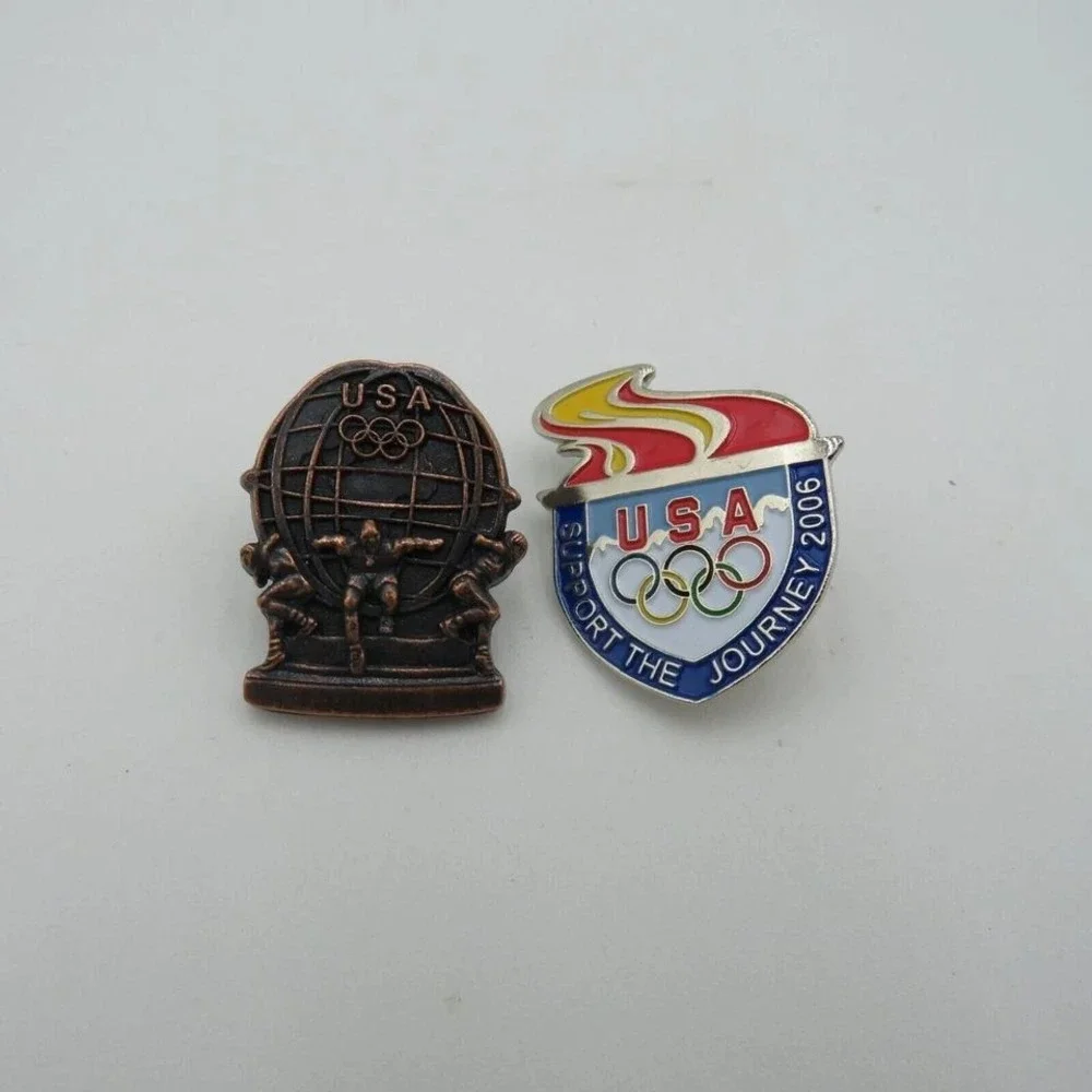USA Olympic Pins Lot 2006 Support the Journey AMINCO VISA Souvenir‎